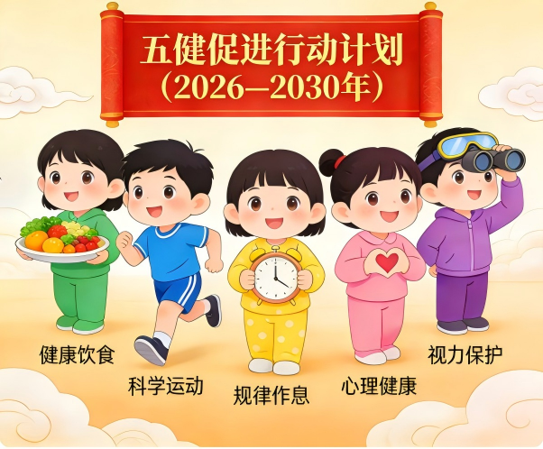 关于印发儿童青少年“五健”促进行动计划(2026—2030年)的通知 关于印发儿童青少年“五健”促进行动计划(2026—2030年)的通知